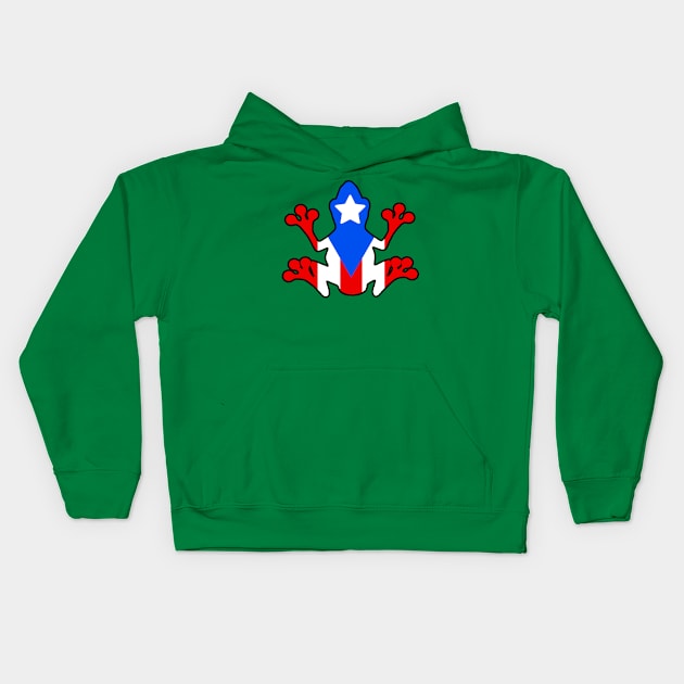 Puerto Rico Coqui Kids Hoodie by Gamers Gear